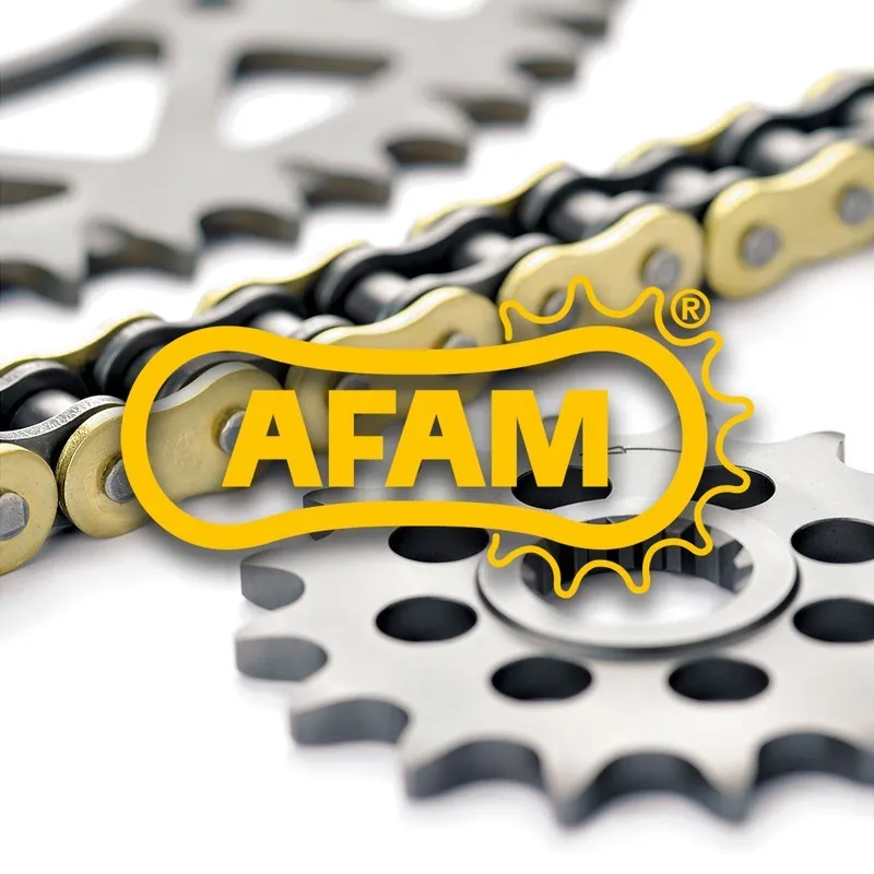 Kit chaîne AFAM 520 XRR3 13/52 renforcée - couronne ultra-light anti-boue KTM/HUSQVARNA EXC-F350